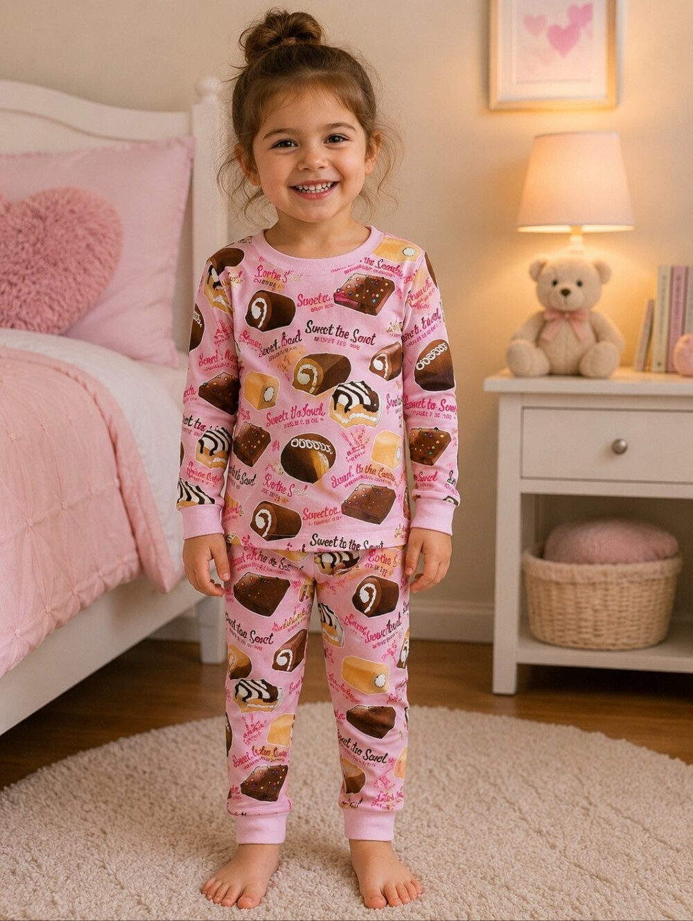 Faith Based Little Debbie Snacks Bamboo PJs Girls Size 4T NWOT